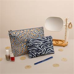 LOT DE 2 TROUSSES PRECIOUS WILD BLEUES