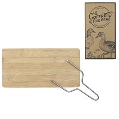 COFFRET FOIE GRAS LYRE ET PLANCHE DE DECOUPE