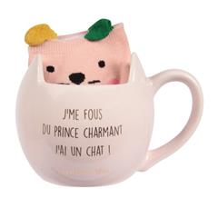 COFFRET MUG ET CHAUSSETTES CHAT