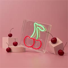 LAMPE EFFET NEON CERISE