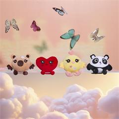 PELUCHES AIMANTEES MY CUTIE FRIENDS ASSORTIES