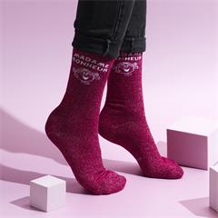 CHAUSSETTES PAILLETTES M MME ASSORTIES