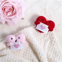 CŒURS EN CROCHET POCKET HUG ASSORTIS