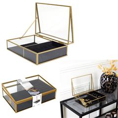 BOITE A BIJOUX VERRE ET VELOURS